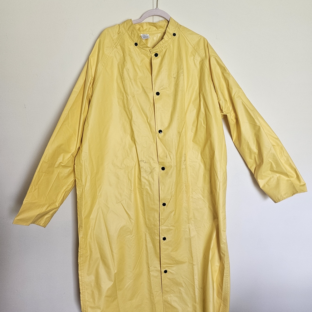 Elegant Yellow Trench Coat
